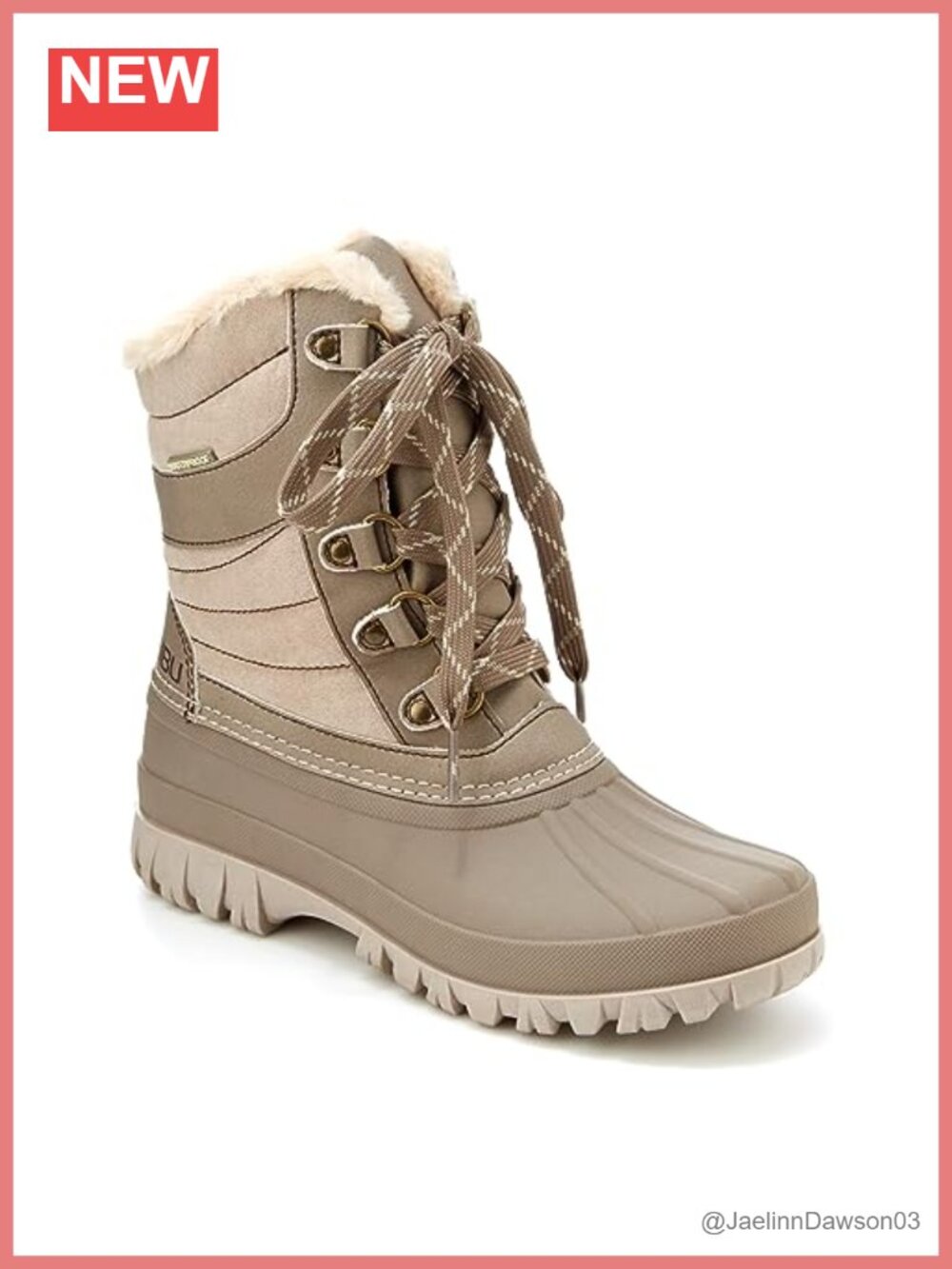 JBU by Jambu Women's Casey Waterproof Mid-Calf Snow Boots
